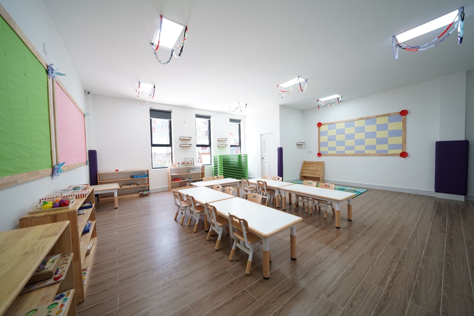 Montessori-style classroom